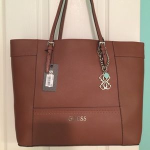 GUESS Delaney tote, Color: Cognac